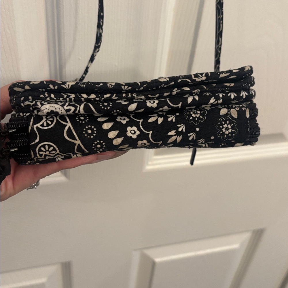 Vera Bradley Black and White Bandana Wallet Purse - Picture 8 of 11